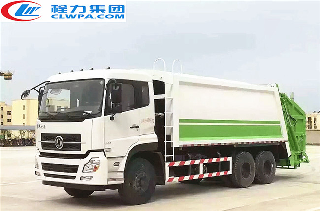 國五東風天龍后雙橋壓縮式垃圾車